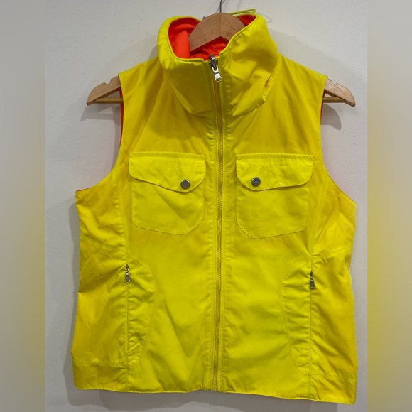 Ralph Lauren Active Reversible Vest Yellow Orange Sleeveless size M - Picture 9 of 13